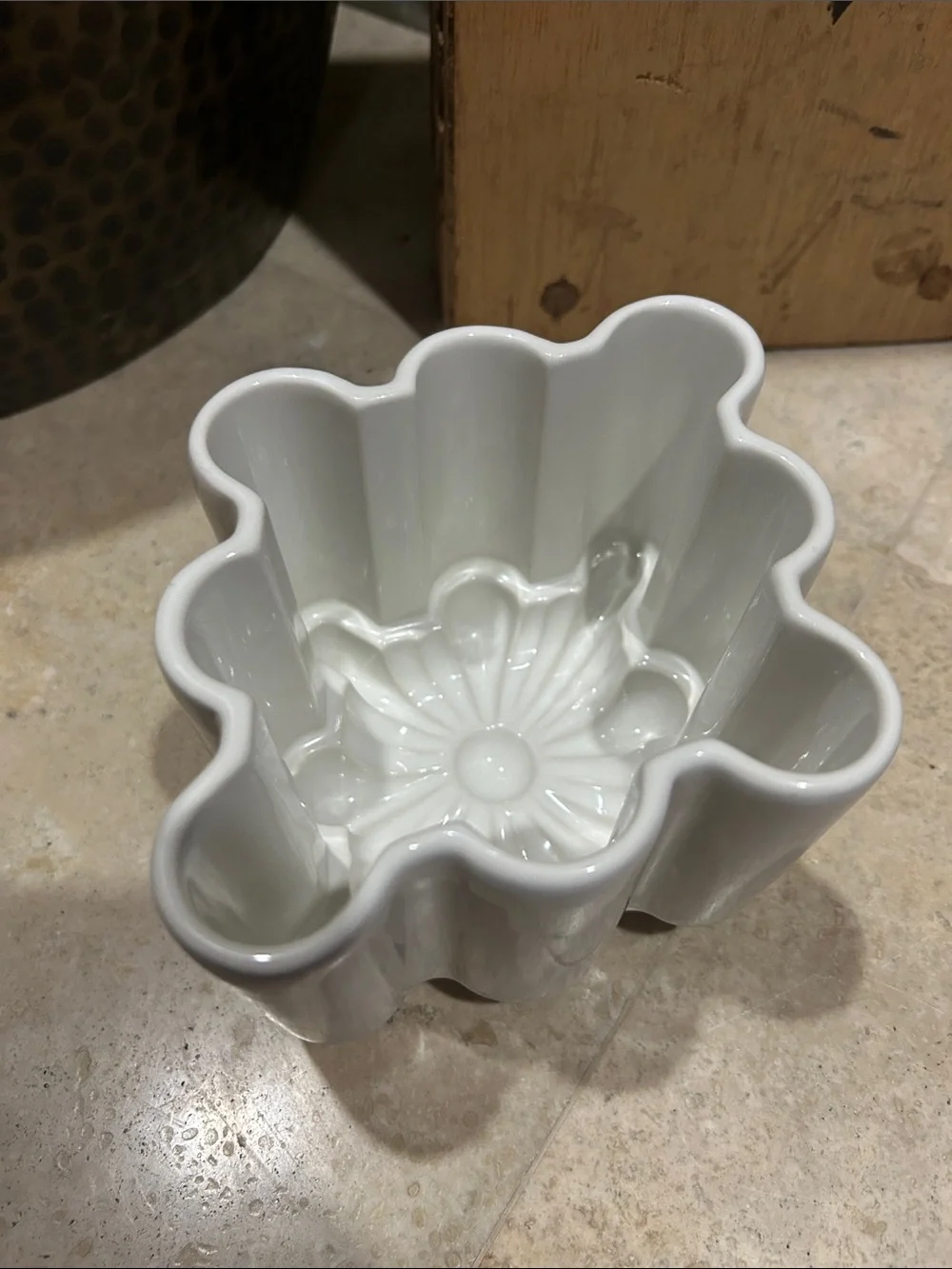 vintage ceramic jelly or pudding mold